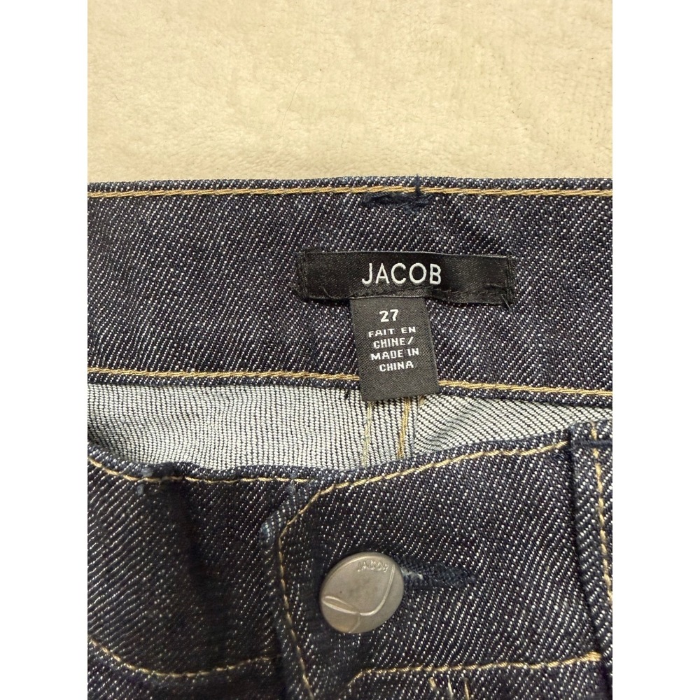 Jacob Dark Blue Flare Jeans - Picture 2 of 8